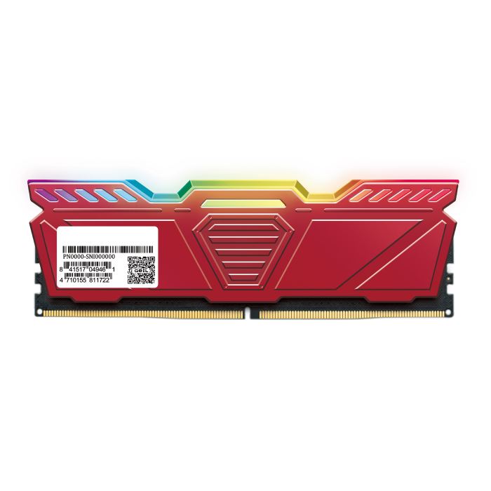 رم کامپیوتر DDR5 دو کاناله 5600 مگاهرتز CL38 گیل Polaris RGB (Red) ظرفیت 32 گیگابایت - 3