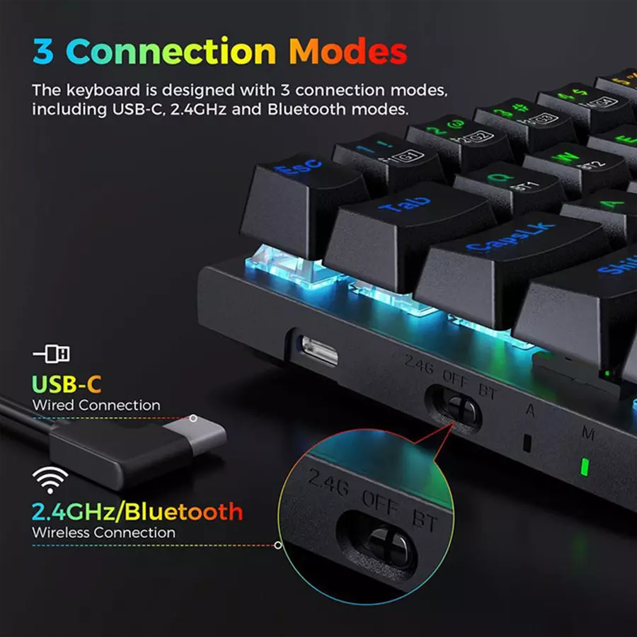 کیبورد گیمینگ ردراگون Ryze Pro K633RGB - 3
