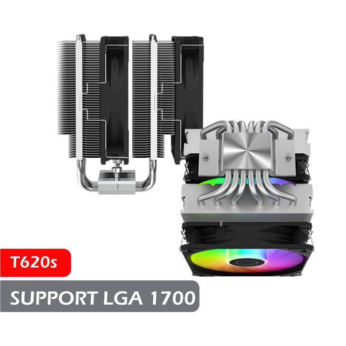 خنک کننده پردازنده کولر مستر مدل T620s ARGB LGA1700 - 3