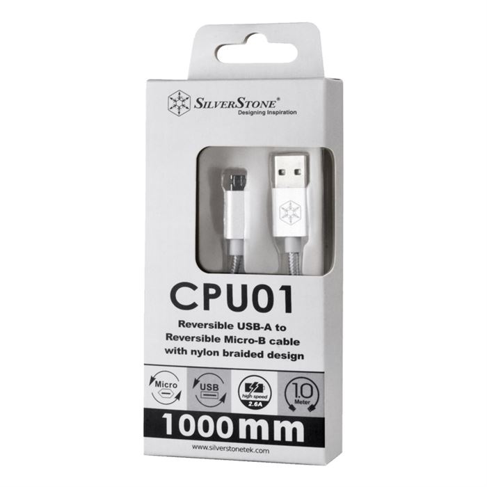 کابل تبدیل USB به Micro USB سیلوراستون مدل CPU01S طول 0.5 متر - 11