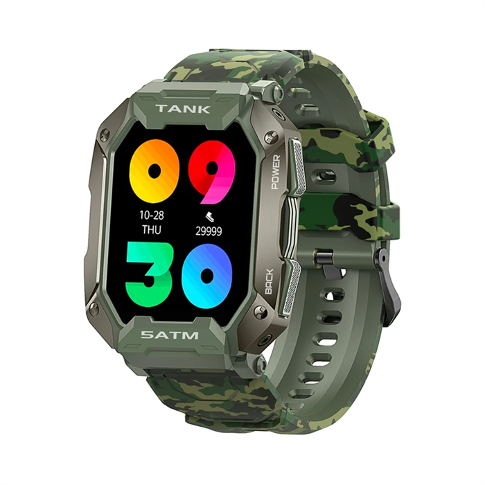 ساعت هوشمند کازپت مدل TANK M1 Camo Green