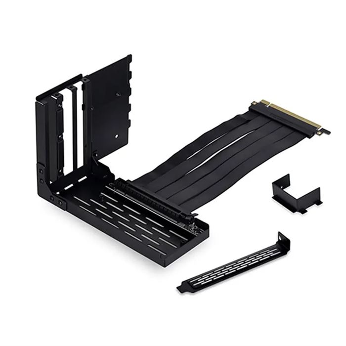 کابل و براکت نصب عمودی کارت گرافیک لیان لی O11D EVO PCI 4.0 Black