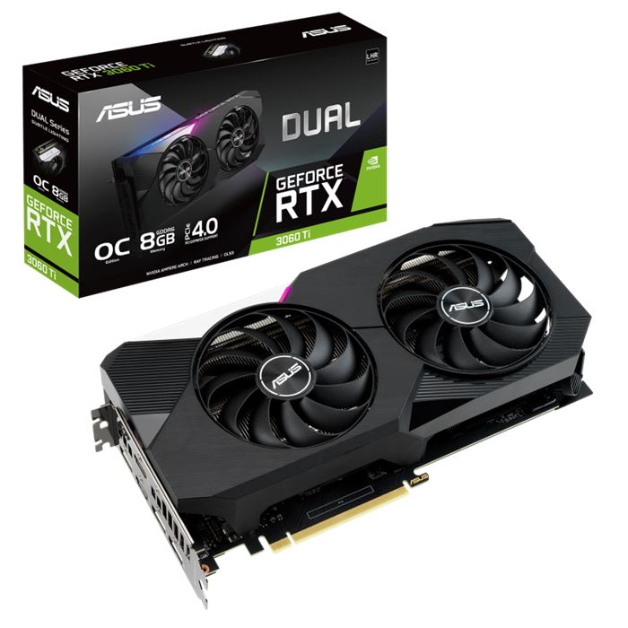 کارت گرافیک ایسوس Dual GeForce RTX 3060 Ti V2 OC Edition 8G Gaming