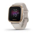 Garmin Venu Sq Music Edition Rose Gold Aluminium Bezel with Light Sand Case and Silicone Band