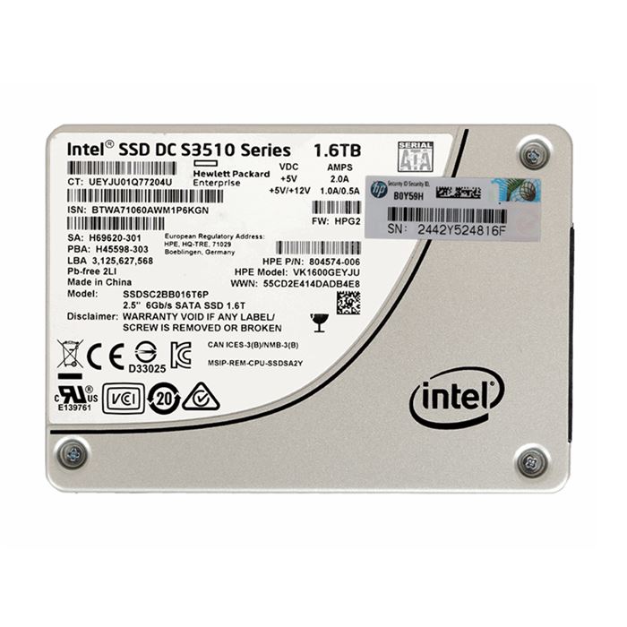 اس اس دی  اینترنال اچ پی مدل Read Intensive ظرفیت 1.6 ترابایت - 7