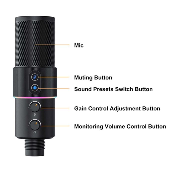 میکروفون استودیویی کامیکا مدل STA-U2D - 6