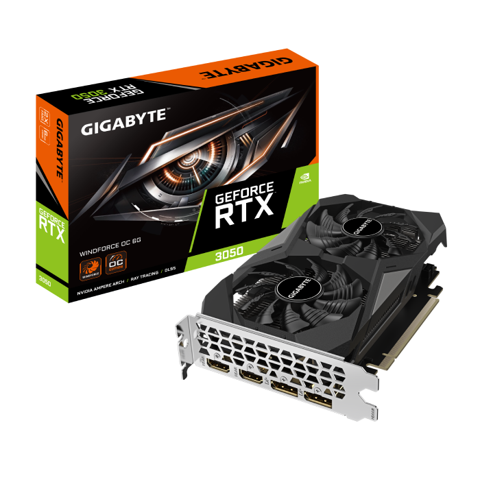 GigaByte GeForce RTX 3050 WINDFORCE OC 6G Graphics Card