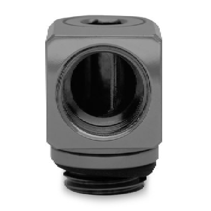 Ekwb EK-Quantum Torque Micro Rotary 90° Black Nickel Fitting