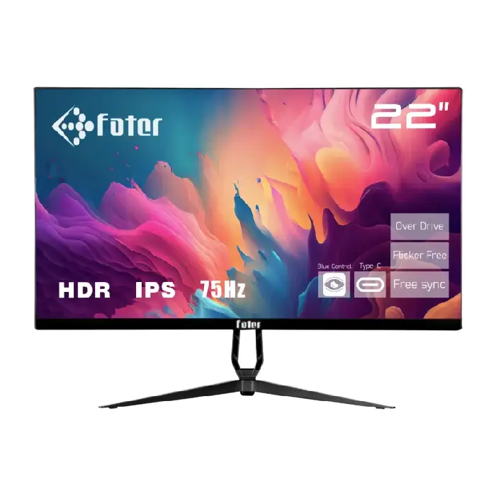 Fater F22-075B4 Black 22Inch 75Hz IPS Office Monitor 