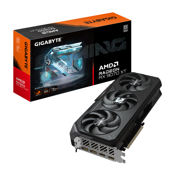کارت گرافیک گیگابایت مدل Radeon RX 9070 XT GAMING OC 16G