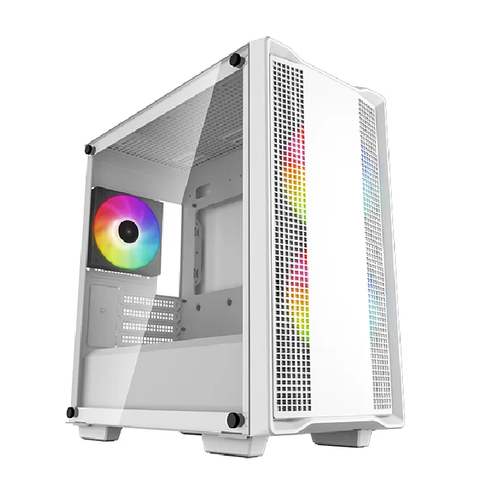 Deep Cool CC360 ARGB White Mid-Tower Computer Case