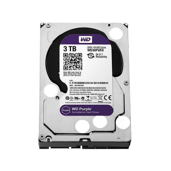 هارددیسک اینترنال وسترن دیجیتال سری Purple مدل WD30PURX ظرفیت 3 ترابایت - 9