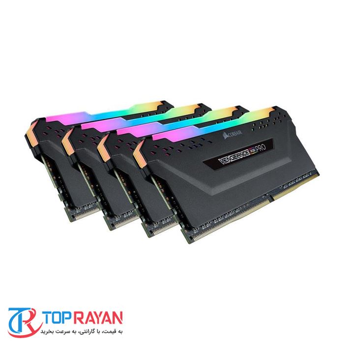 رم کامپیوتر کرسیر Corsair VENGEANCE RGB PRO Black DDR4 32GB 3200MHz - 2