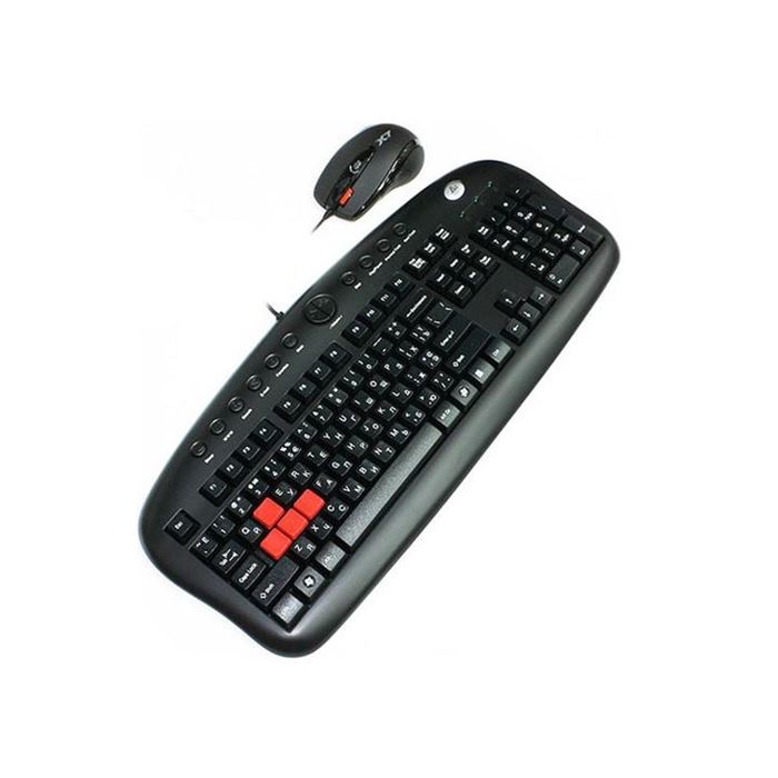 کیبورد و ماوس گیمینگ ای فورتک با سیم مدل KX-2810BK - 2
