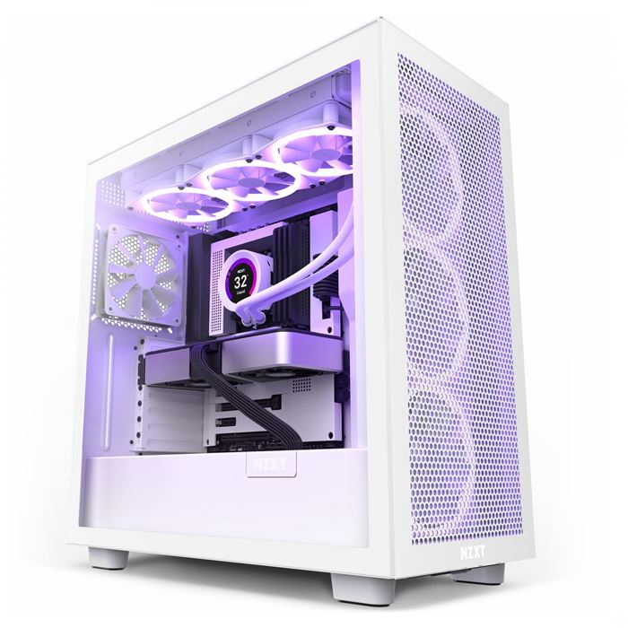 کیس ان زد ایکس تی NZXT H7 Flow Matte White