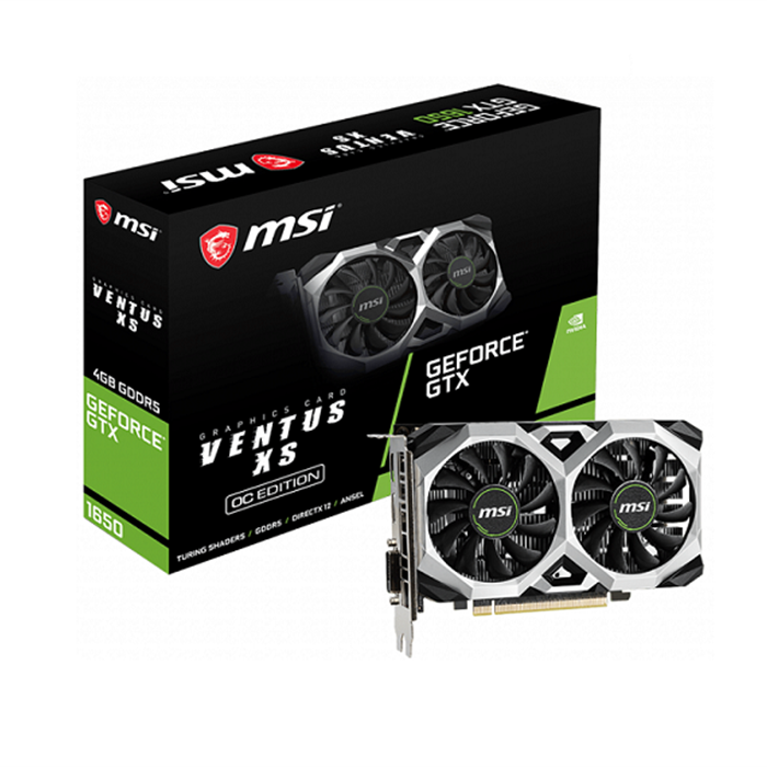 کارت گرافیک ام اس آی مدل GeForce GTX 1650 VENTUS XS 4G OC با حافظه 4GB