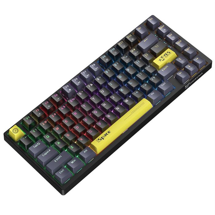 کیبورد گیمینگ اونیکوما مدل G52، مکانیکال سوییچ قهوه ای، Tenkeyless، نورپردازی RGB - 6