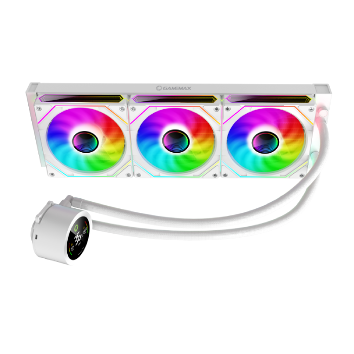 خنک کننده پردازنده مایع گیم مکس IceBurg 360 Digital White - 3