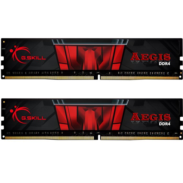 رم کامپیوتر DDR4 دوکاناله 3200 مگاهرتز CL16 جی اسکیل مدل AEGIS ظرفیت 16 گیگابایت