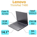 Lenovo ThinkPad T480 Core i5 8250U 8GB SSD 256GB Intel stock Laptop