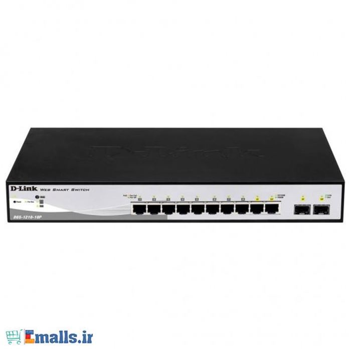 سوئیچ دی لینک DGS-1210-10P هشت پورت - 3