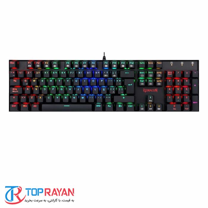 کیبورد مخصوص بازی ردراگون مدل K551 MITRA RGB - 2