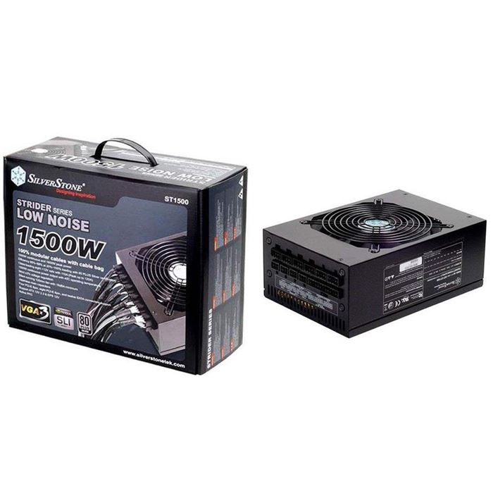 منبع تغذیه کامپیوتر سیلوراستون مدل Strider SST-ST۱۵۰۰