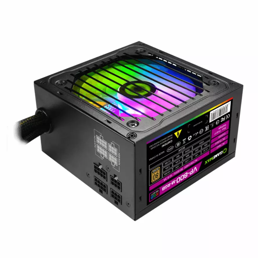 GameMax VP-800-RGB-M Bronze Semi Modular Power Supply