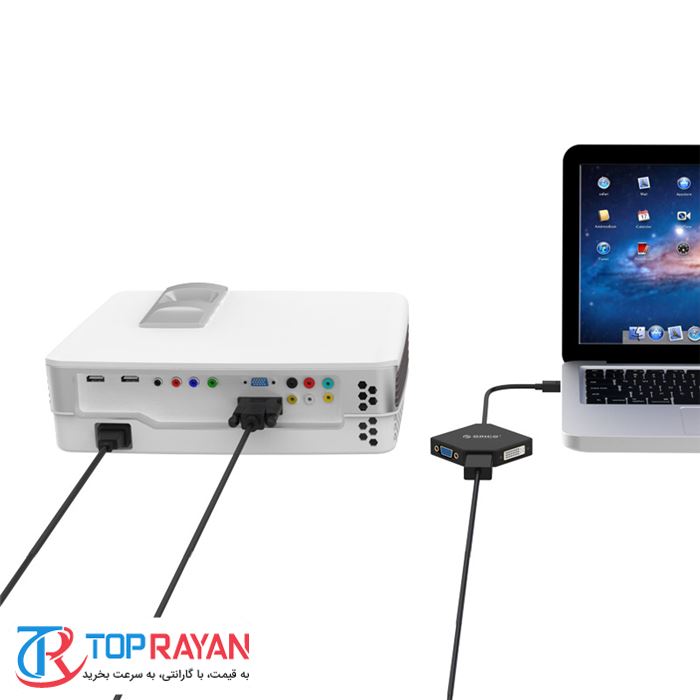 مبدل Mini DisplayPort به VGA,HDMI,DVI اوریکو مدل DMP-HDV۳S - 3