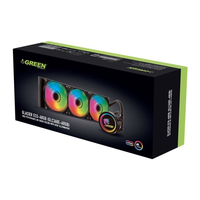 سیستم خنک کننده آبی گرین مدل GLACIER 360 ECO-ARGB - 6