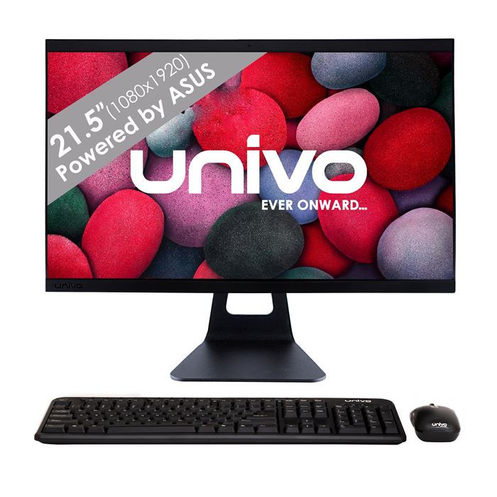 کامپیوتر All In One یونیوو 21.5 اینچی مدل UA2225-XR پردازنده Core i3 8100 رم 4GB حافظه 128GB گرافیک Intel