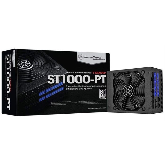 منبع تغذیه کامپیوتر سیلوراستون مدل Strider Platinum SST ST1000 PT