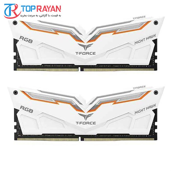 رم دسکتاپ DDR4 دو کاناله 3200 مگاهرتز CL16 تیم گروپ مدل NIGHT HAWK ظرفیت 32 گیگابایت - 3