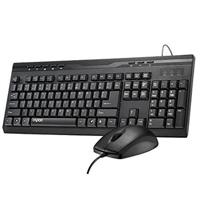 کیبورد و ماوس با سیم رپو مدل ایکس NX1710 - 3