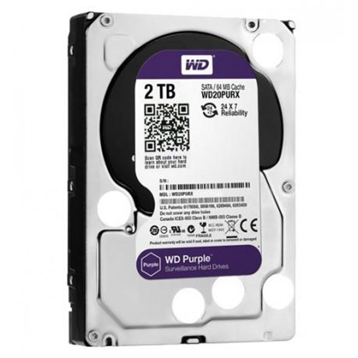 هارددیسک ظرفیت 2 ترابایت اینترنال بنفش وسترن دیجیتال - 2