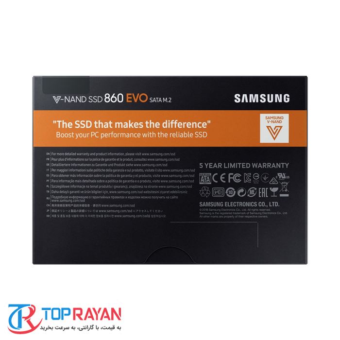 حافظه اس اس دی اینترنال سامسونگ مدل Evo 860 m.2 ظرفیت 500 گیگابایت - 7