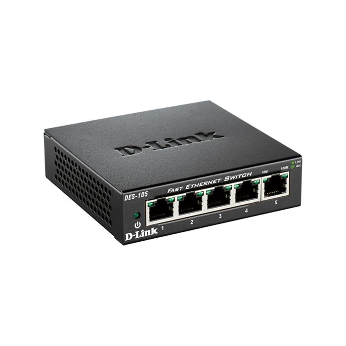 سوییچ 5 پورت دسکتاپ دی-لینک مدل DES-105 - 2