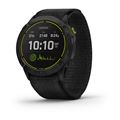 Garmin Enduro Carbon Gray DLC Titanium Watch Black UltraFit Nylon Strap 