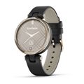 Garmin Lily Cream Gold Bezel with Black Case and Italian Leather Band 010-02384-A1 Smart Watch