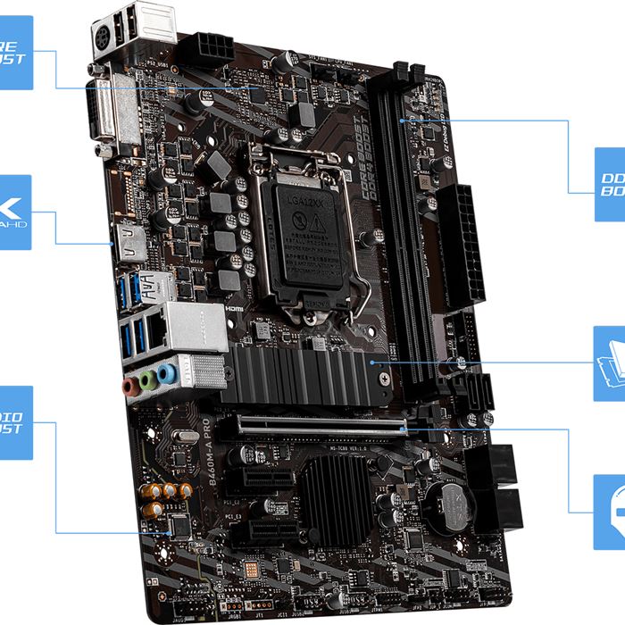 مادربرد ام اس آی مدل B460M-A PRO سوکت 1200 - 4
