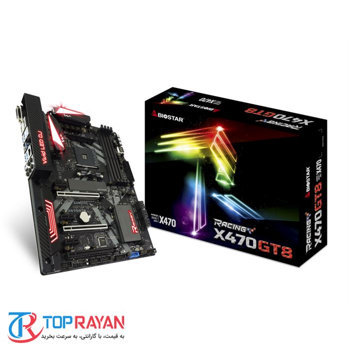 مادربرد بایوستار مدل X470GT8 سوکت AM4 - 2