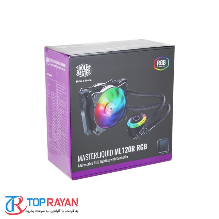 فن خنک کننده پردازنده کولرمستر مدل ام ال 120 ار آر جی بی - 8