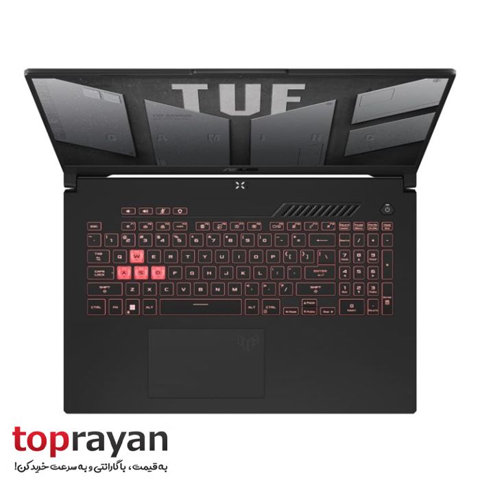 لپ تاپ ایسوس 17 اینچی مدل TUF Gaming FA707RR پردازنده Ryzen 7 6800H رم 16GB حافظه 512GB  SSD گرافیک 8GB RTX 3070 - 2