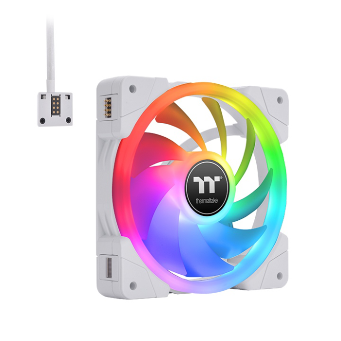 فن کیس ترمالتیک مدل SWAFAN EX12 RGB PC Cooling Fan White TT Premium Edition پک 3 عددی - 6