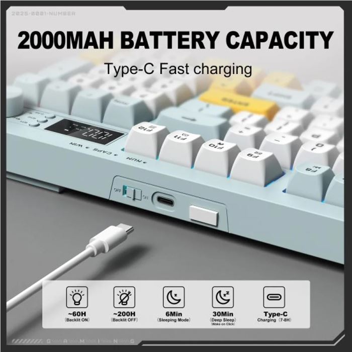 کیبورد بی‌سیم گیمینگ اونیکوما مدل G80 - 10