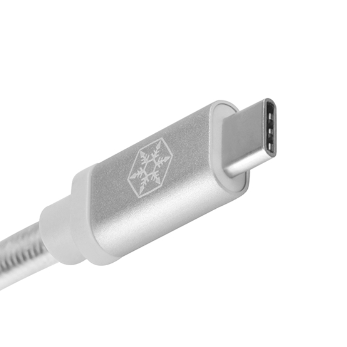 کابل 0.5 متری سیلوراستون سرمه ای مدل CPU05 - USB 3.1 Type-C male to USB Type-A female - 2