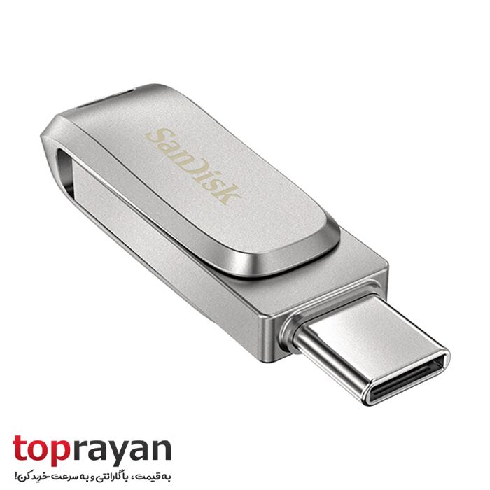 فلش مموری سن دیسک Sandisk Ultra Dual Drive Luxe ظرفیت 128 گیگابایت - 4