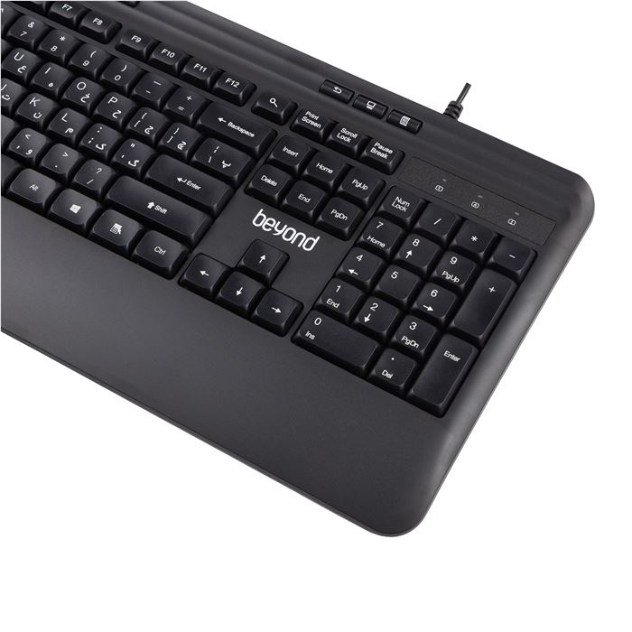 کیبورد سیم دار بیاند مدل BK-9100silent - 4