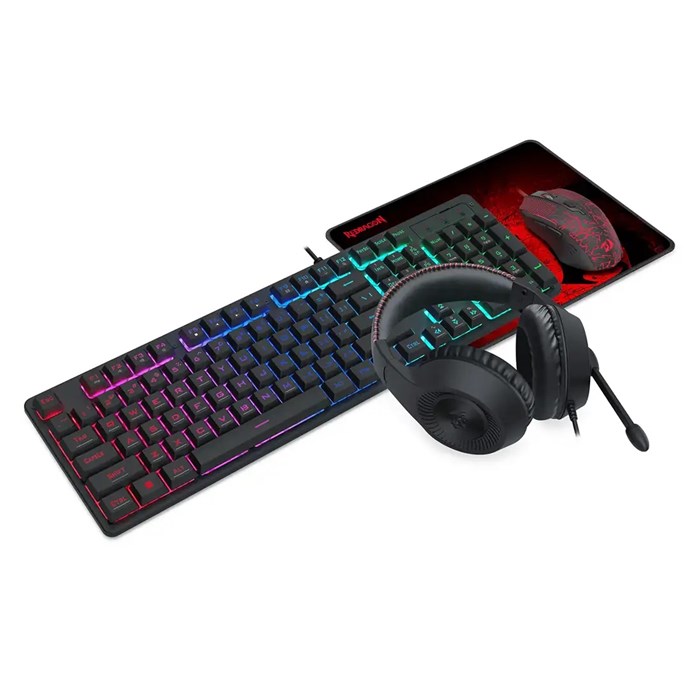 باندل گیمینگ هدست و کیبورد و ماوس و ماوس پد ردراگون Essentials S107P-BA - 3
