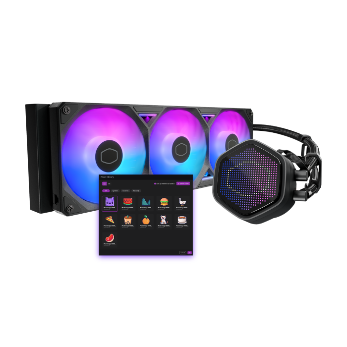 خنک کننده مایع پردازنده کولر مستر مدل MASTERLIQUID 360mm ATMOS II Black - 6